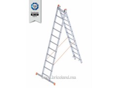 Echelle double en aluminium 3+3m - SARAYLI