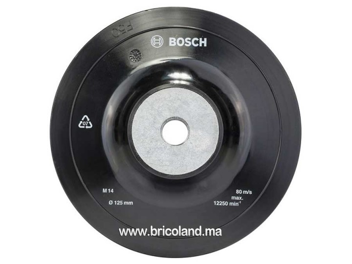 Plateau de ponçage Ø 125mm pour disques abrasifs sur fibres - Bosch