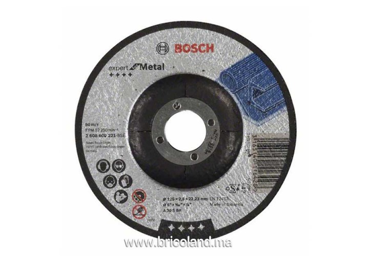 Disque à tronçonner - à moyeu plat Expert for Metal - 125 mm, 2,5 mm - Bosch