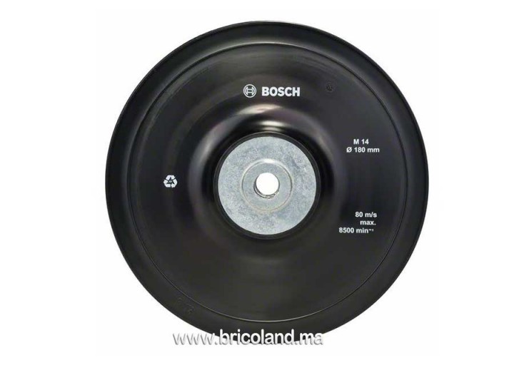 Plateau de ponçage Ø 180mm pour disques abrasifs sur fibres - Bosch