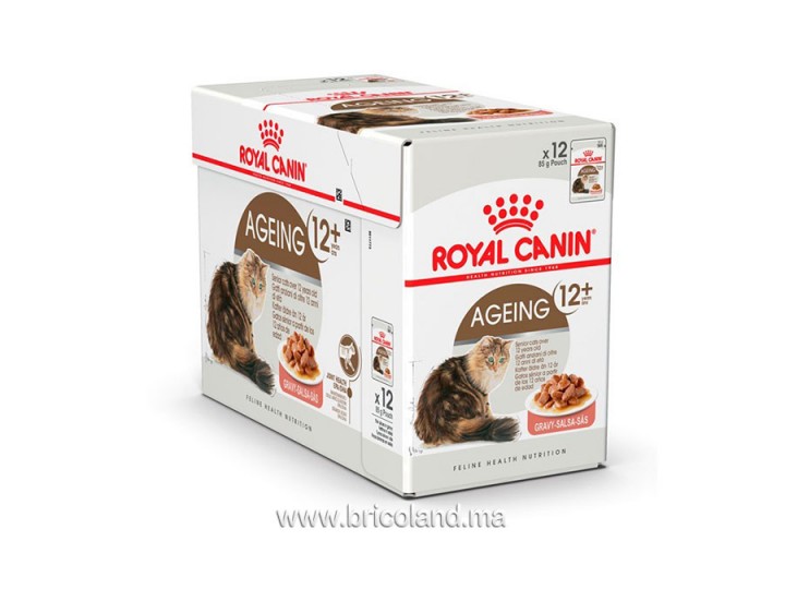 Ageing +12 en sauce pour chat - Lot de 12X85G - Royal Canin