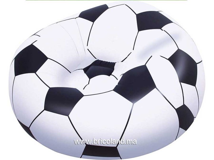 Coussin gonflable ballon de football Up In & Over 114 x 112 x 66 cm - Bestway