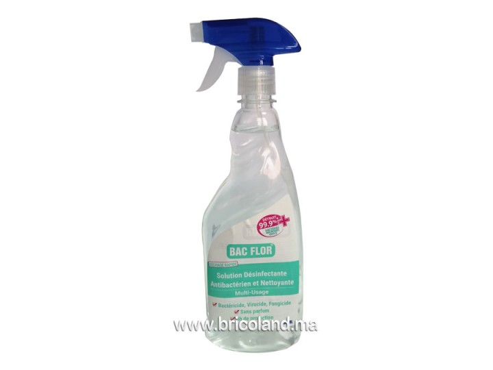 Désinfectant antibactérien de nettoyage liquide 750ml - BAC FLOR