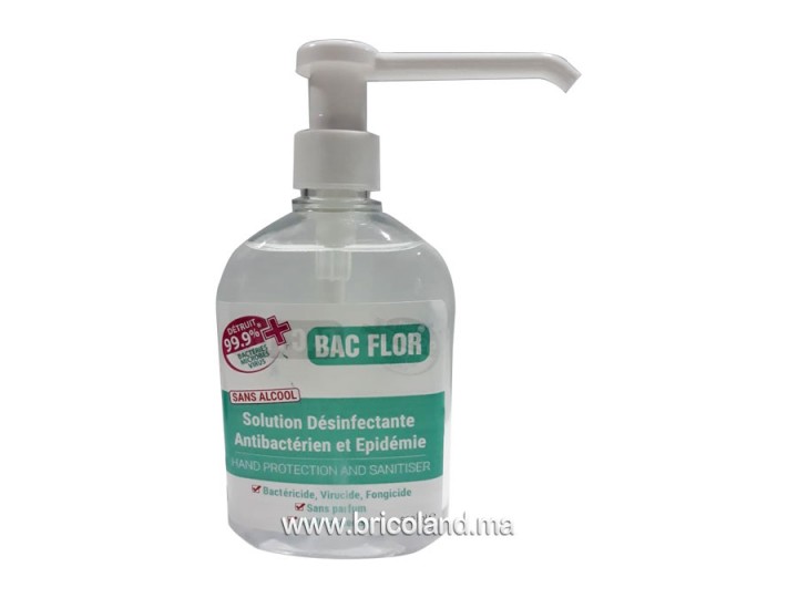 Désinfectant pour les mains antibactérien liquide 500ml - BAC FLOR