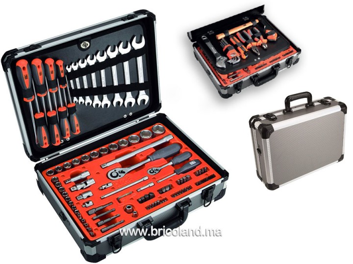 Valise à outils en aluminium HR 120 pièces - Alyco