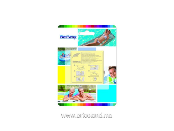 Kit de réparation pour piscine 6.5 cm² 10 pcs 62068 - Bestway