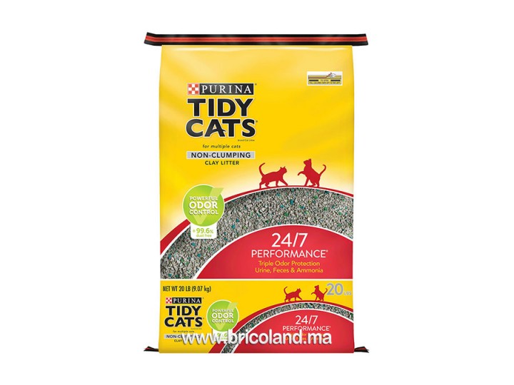 Litière Tidy Cats 24/7 Performance 9kg - Purina