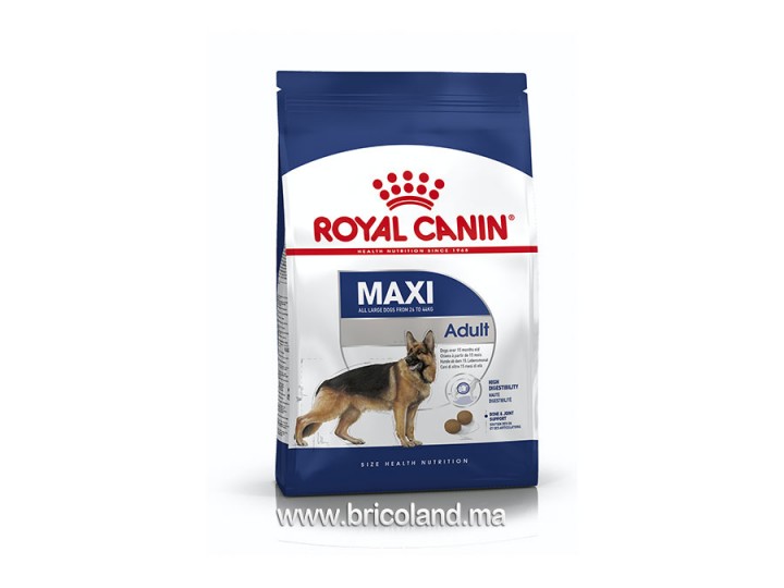 Croquettes pour chien Adulte + 15 mois - Maxi Adult - 15 Kg - Royal Canin