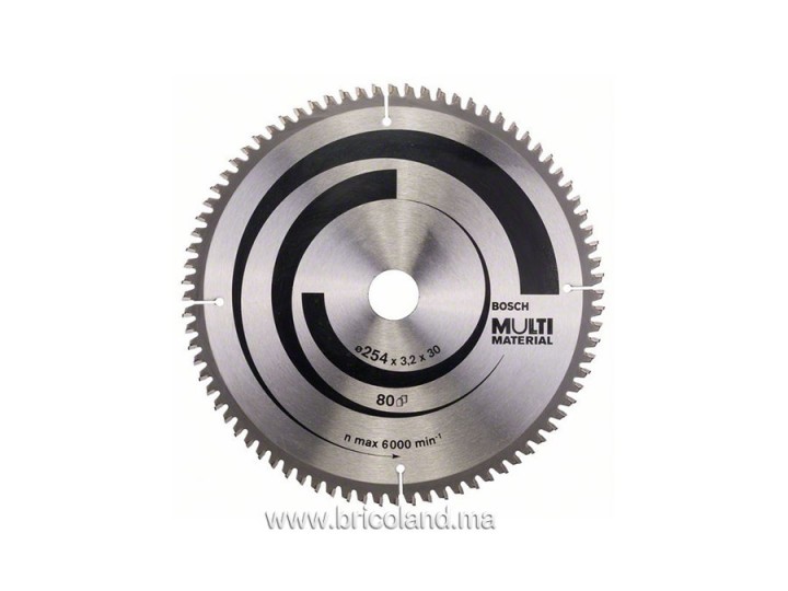 Lame de scie circulaire Multi Material 254mm - Bosch