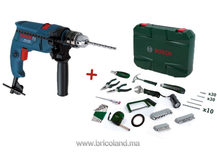 Pack perceuse GSB 1300 + 117 pièces - Bosch