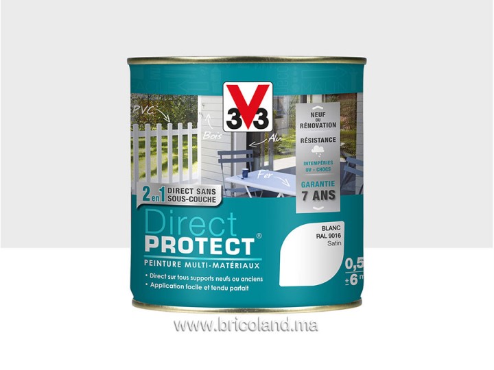 Peinture multi-matériaux Direct Protect Satin 0.5L - V33
