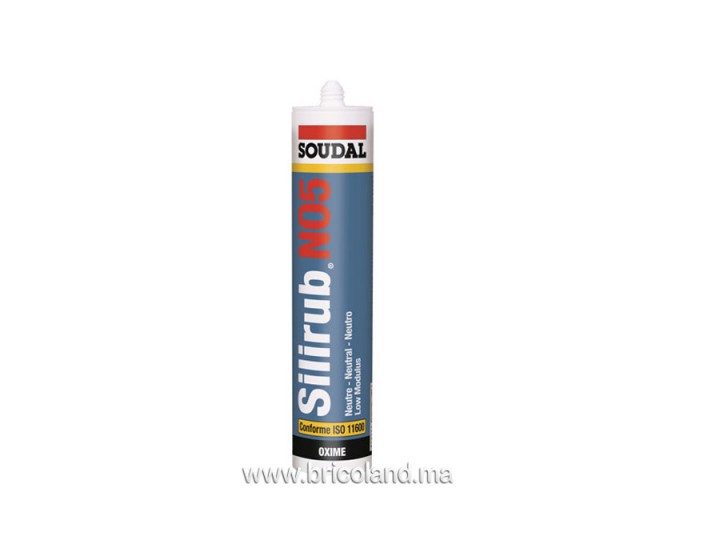Mastic silicone neutre Silirub NEO5 300ml - Soudal