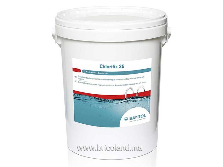 CHLORIFIX chlore granulé 25 kg BAYROL