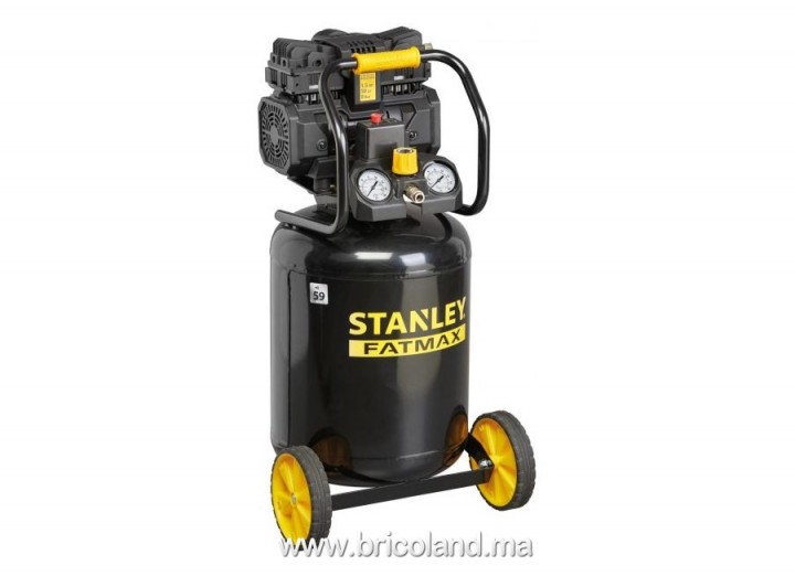 Compresseur d'air silencieux vertical FATMAX TB  50L 1,5 HP 59 Db - STANLEY