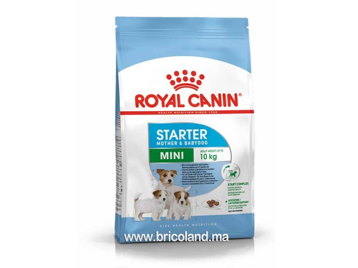 Croquettes pour chienne et chiot - Mini starter M&B 1 Kg - Royal Canin 