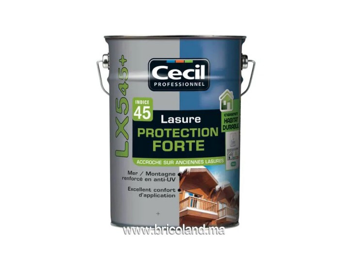 Lasure protection forte LX545+ 1L - Cecil professionnel