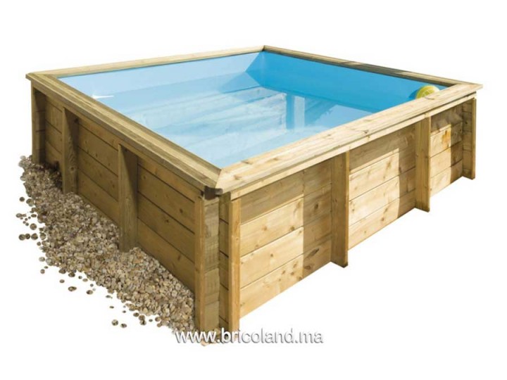 Piscine Bois Hors-Sol TROPIC JUNIOR 2X2m avec Filtration