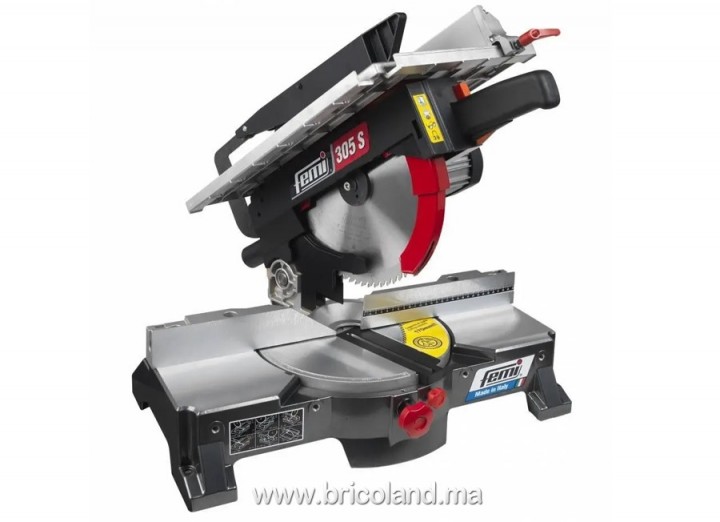 Tronçonneuse Aluminium 305S / scie à onglet avec guide de coupe 1400W - 230V - Femi 