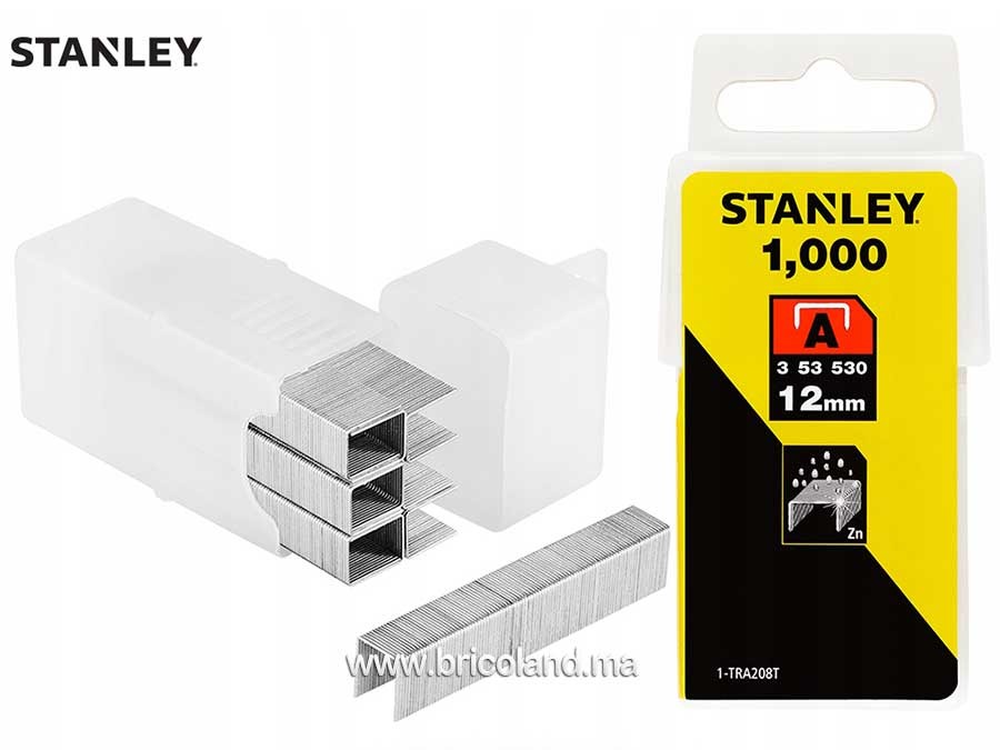 Stanley 1-TRR135T Agrafe 8 mm Type H Boîte 1000 pièces 