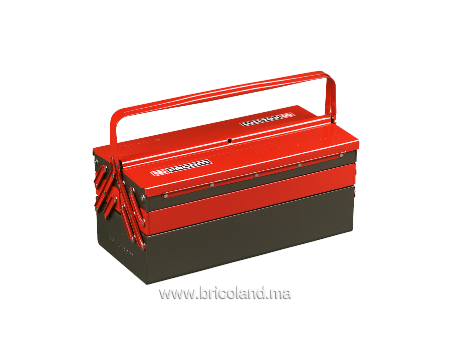 Boîte à outils métallique 2 cases Facom - réf. BT.6A - Rubix