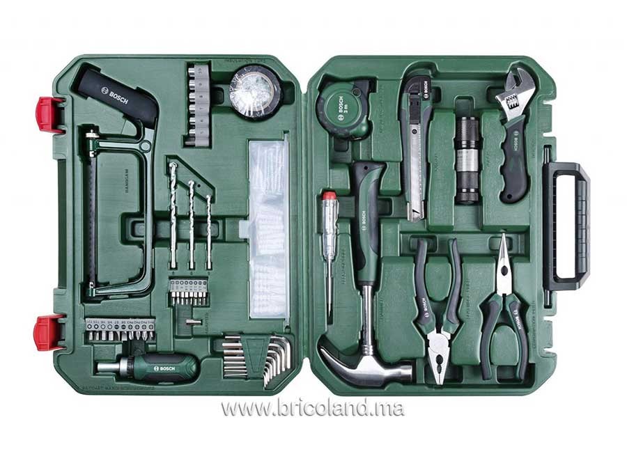 Bricoland - Caisse et coffret à outils - Boite à outils 108 pièces