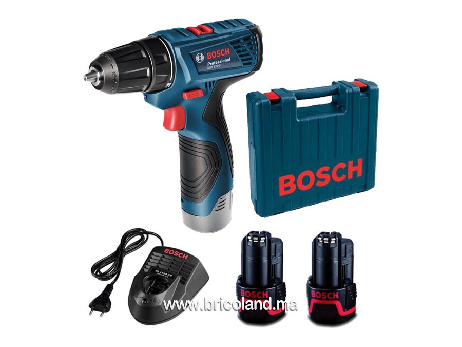 Bosch Véritable Bosch GSR120-LI Perceuse sans Fil Avec 2 Piles & Chargeur 
