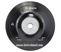 Plateau de ponçage Ø 125mm pour disques abrasifs sur fibres - Bosch