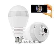 Ampoule LED + Camera WIFI 360° HD - Lighting Erri