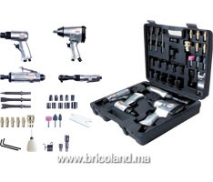 Caisse à outils et accessoires pneumatique 33pcs - Comaria