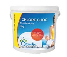 Chlore choc 20 g pastilles - 5 Kg - Ocedis