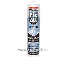 Colle-mastic transparent Fix All Crystal 290ml - Soudal