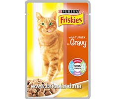 Friskies pour chats adulte dinde en sauce 100g - Purina