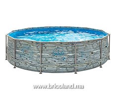 Piscine hors sol tubulaire Stone design 3.66 x 0.91m - Swing pools