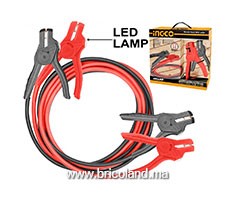 Câbles de démarrage avec lampe led HBTCP6008L - INGCO 