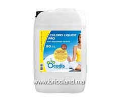 Chlore liquide sans stabilisant PRO 13,5% - 20 L - Ocedis
