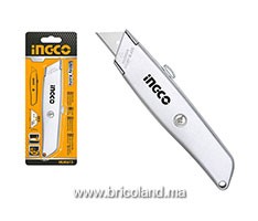 Couteau utilitaire HUK615 Zinc - INGCO