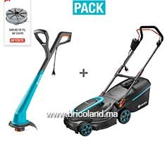 Pack Tondeuse électrique PowerMax 37/1800 + Coupe-bordures SmallCut 300/23 + Bobine gratuite - GARDENA
