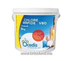Chlore rapide V60 5 Kg granulé - Ocedis
