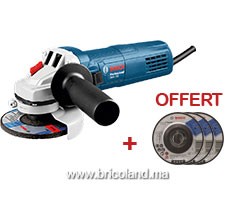 Meuleuse angulaire GWS 750 professional + 3 disques offerts - Bosch