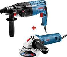 Pack Perforateur GBH 2-24 DRE + Meuleuse d'angle GWS 750 - Bosch