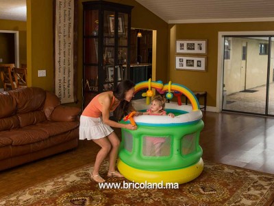 Bricoland - Parc trampoline gonflable pour enfant 152 x 107cm - Bestway