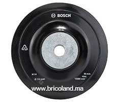 Plateau de ponçage Ø 115mm pour disques abrasifs sur fibres - Bosch