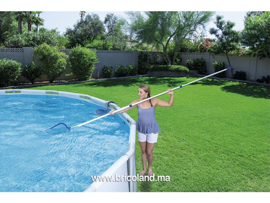 Skimmer de surface de piscine avec tuyau et panier, filtre de piscine  flottant réglable, nettoyage automatique des feuilles de surface de piscine