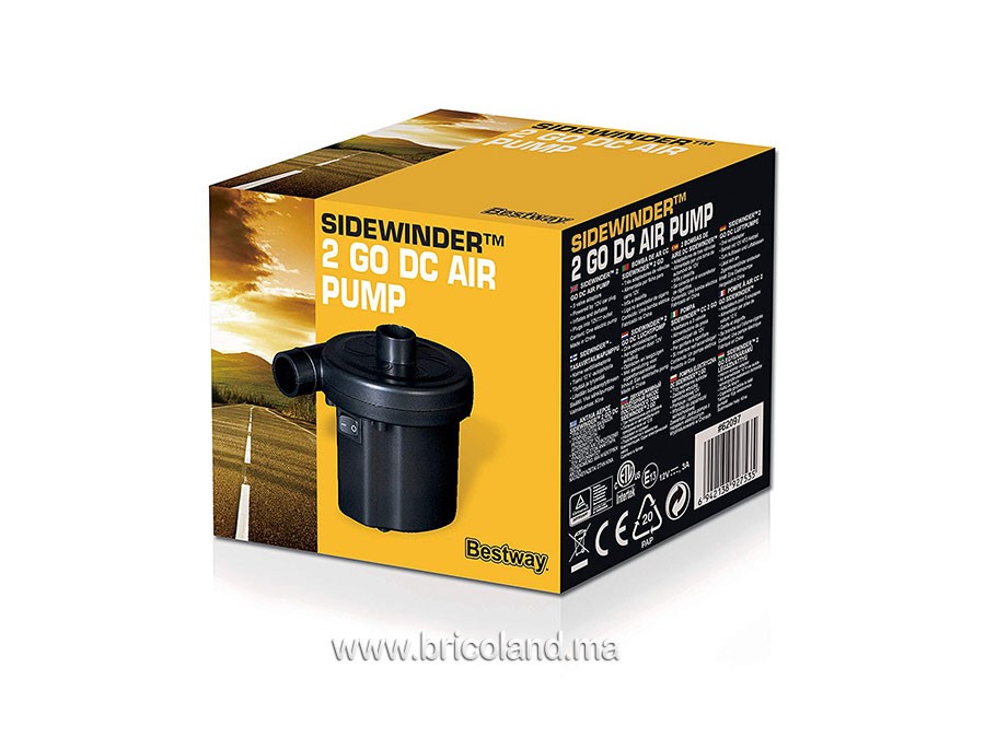 Bricoland maroc - Pompe à air électrique CC 2 GO SIDEWINDERTM 62097 -  Bestway